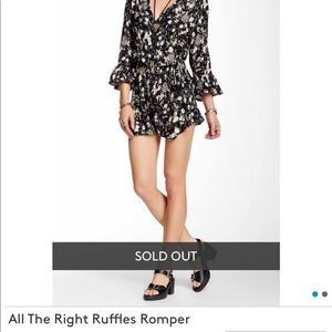 Free People All The Right Ruffles Romper/Jumpsuit